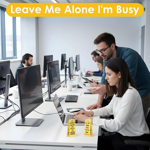 6 Pack Overstimulated Desk Sign Funny Desk Signs for Coworker Gifts Funny Sticky Note Holder Mini Desk Sign Decor for Office Gifts Boss Humorous Work Forecast Desks Warning Sign in Kuwait