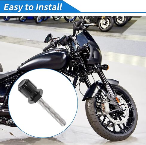مسامير الزجاج الأمامي لـ Harley Davidson Touring Street Glide/Street Glide عروض خاصة 2014-2024 1 قطعة مسمار طويل 2 قطعة مسامير قصيرة سبائك الألومنيوم أسود in Kuwait