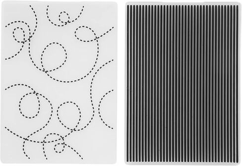 Generic Plastic Embossing Folders, DIY Craft Embossed Design Template, Raised Embossed Patterns Folders for Card Making, Ideal for Scrapbooking, Invitations & Envelopes in Kuwait