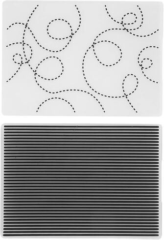 Generic Plastic Embossing Folders, DIY Craft Embossed Design Template, Raised Embossed Patterns Folders for Card Making, Ideal for Scrapbooking, Invitations & Envelopes in Kuwait