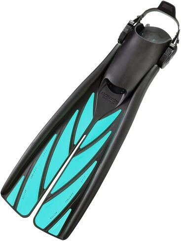 ATOMIC AQUATICS SplitFins، كعب مفتوح | مثالية للغوص والغطس | يوفر تصميم SplitFin الفريد مزيدًا من الكفاءة والقوة والدفع والسرعة مقارنة بزعانف المجداف التقليدية in Saudi Arabia