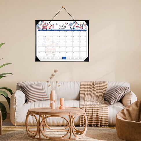 Desk Calendar 2026-2027 - 18 Months Desk Calendar 2026-2027 Large 22'' x 17'', from July 2026 to December 2027, Calendars with Protect Corner, Julian Dates in Kuwait