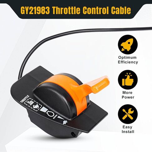 GY21983 Throttle Choke Cable Fit for John Deere D100 D105 D110 D120 Push Pull Cable for JD X105 X115R X125 X145 107S Replace GY21623 GY21307 in Kuwait
