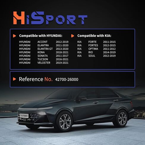 مفتاح أمان محايد لمستشعر موضع HiSport - متوافق مع Hyundai Accent Elantra Kona Kia Forte Veloster Forte يستبدل 42700-26000 in Kuwait