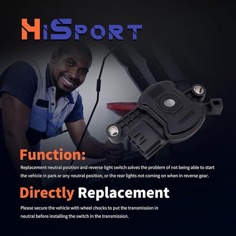 مفتاح أمان محايد لمستشعر موضع HiSport - متوافق مع Hyundai Accent Elantra Kona Kia Forte Veloster Forte يستبدل 42700-26000 in Kuwait