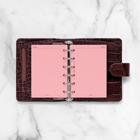 Filofax Calendar Diary Refill, Pocket Size, Week-to-View, Pink Paper, Unruled, English, 2026 (C68278-26) in Kuwait