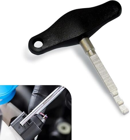 Electrical Service Tool Connector Removal Tool, T-shape Wiring Harness Plug Extraction Tool, Wiring Connector Removal Tools, Screw Removal Plug Extraction Tool for VW Audi (Black) in Kuwait
