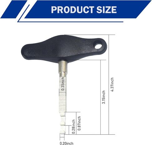 Electrical Service Tool Connector Removal Tool, T-shape Wiring Harness Plug Extraction Tool, Wiring Connector Removal Tools, Screw Removal Plug Extraction Tool for VW Audi (Black) in Kuwait