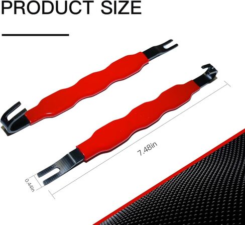 Automotive Electrical Terminal Removal Tool, 2PCS 7.48" Carbon Steel Connector Separator with Rubber-Coated Grip, Dual-End Electrophoretic Coating, Easy Disconnect Tool for Most Vehicle Plugs in Kuwait
