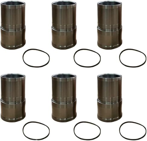 6* New Liner Set Generic OEM Replacement For Cummins 3803703 Cylinder W/Seal L10 M11 LTA10 3803297 ISM 3801254 3803297 3803703 （ 3080760 + 3047188 ） in Kuwait