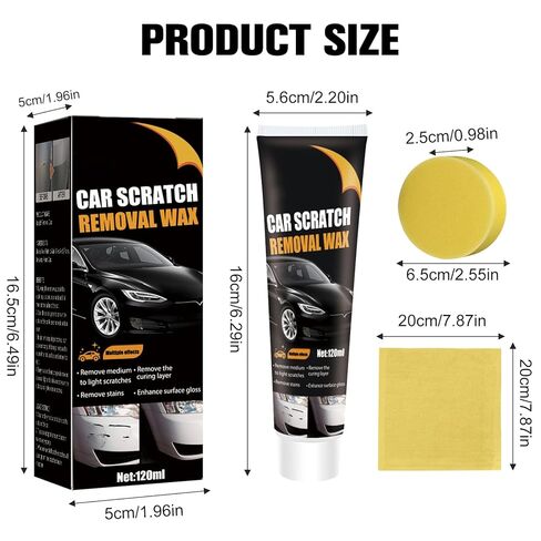2Pcs Car Scratch Remover Wax, Professional Scratch Remover for Vehicles,Car Scratch Repair Paste with Wipe Sponge,Car Scratch Repair Paste for Deep Scratches with Wipe and Sponge in Kuwait