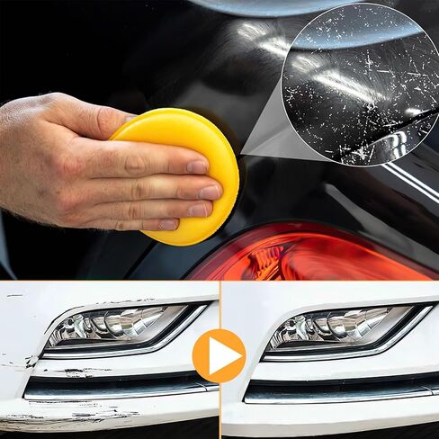 2Pcs Car Scratch Remover Wax, Professional Scratch Remover for Vehicles, Car Scratch Repair Paste for Deep Scratches with Wipe and Sponge,Universal Car Scratch Removal Wax for Deep Scratches Paste Kit in Kuwait