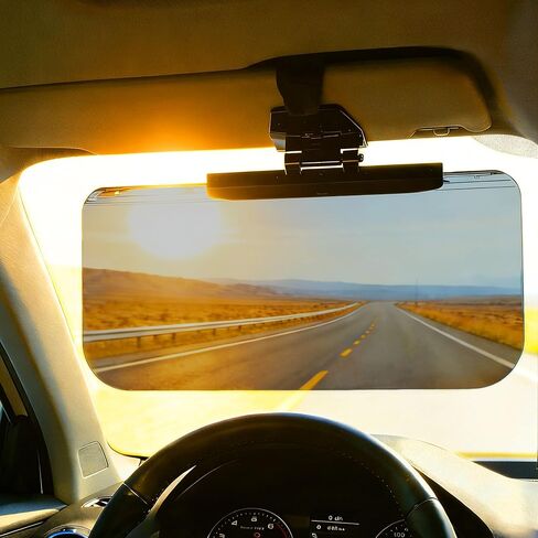 Sun Visor Extender for Car, Adjustable Visor Extender Sun Blocker, Polarized Car Sun Visor, Driving Extension for Glare/UV, Clip on Sun Visors in Kuwait