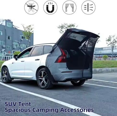 Car Tailgate Screen for AAA,Car Camping Tailgate Mesh Screen Ventilation Breathable and Anti-Mosquito Easy Installation in Kuwait