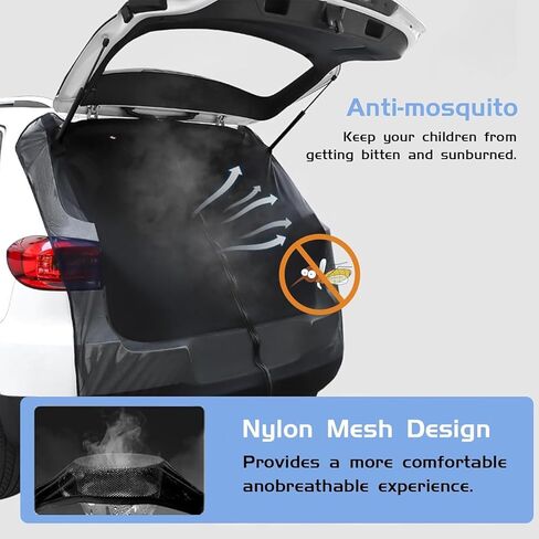 Car Tailgate Screen for AAA,Car Camping Tailgate Mesh Screen Ventilation Breathable and Anti-Mosquito Easy Installation in Kuwait
