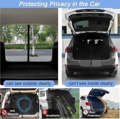 Car Tailgate Screen for AAA,Car Camping Tailgate Mesh Screen Ventilation Breathable and Anti-Mosquito Easy Installation in Kuwait