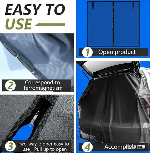 Car Tailgate Screen for AAA,Car Camping Tailgate Mesh Screen Ventilation Breathable and Anti-Mosquito Easy Installation in Kuwait