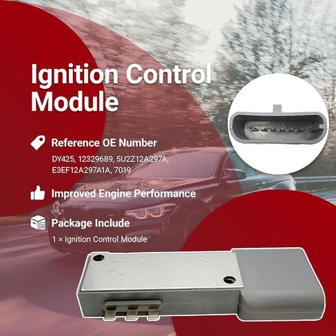 Ignition Control Module Compatible with Ford Mustang Ranger E-150 E-250 E-350 F-150 F-250 F-350 1984-1991 Replacement for Mercury Lincoln, Replaces 12329689 DY425 5U2Z12A297A E3EF12A297A1A in Kuwait