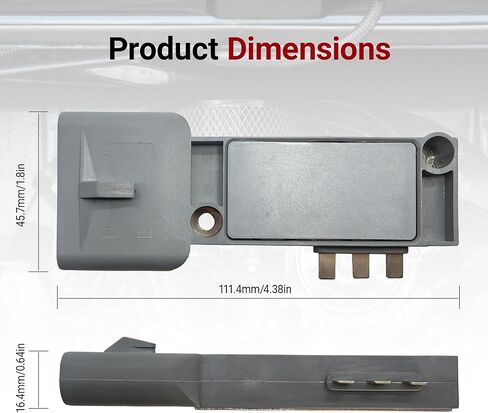 Ignition Control Module Compatible with Ford Mustang Ranger E-150 E-250 E-350 F-150 F-250 F-350 1984-1991 Replacement for Mercury Lincoln, Replaces 12329689 DY425 5U2Z12A297A E3EF12A297A1A in Kuwait