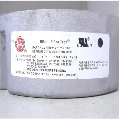 بديل للمحركات الأمريكية ECM لـ M055PWCYA-0372 C497838520001 115/230V Ver.8092 X177871670001 # تم اختباره # مستعمل in Kuwait