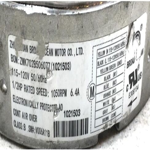 Replacement for Broad-Ocean ZWK702B506077 ECM Module ONLY 1021614 KMSAH013C104 120V Used #W288#Used #Tested in Kuwait