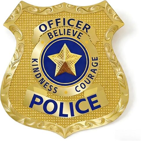 Police Cosplay Props，Cop Badge，Security Badge，Gift for Police Cosplayers in Kuwait