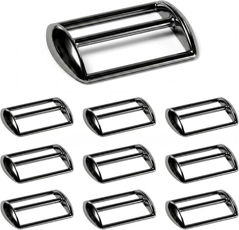 10 Pcs Metal Baseball Cap Buckle Alloy Tri-Glide Slides Buckles Adjustable Cap Strap Adjuster Baseball Hat Adjustment Buckle for Hat Purse Bag Backpack Making in Kuwait