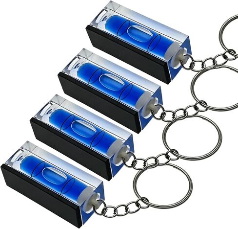 Mini Acrylic Keychain Block Level Vial - Replacement Level - Picture Hanging Level - Pocket Level - Bubble Level -magnetic- Pack of 4 (green) in Saudi Arabia