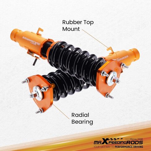 كويلوفيرس maxpeedingrods لسيارة إنفينيتي M35x M45x 2006-2010 AWD، لسيارة إنفينيتي G35x 2003-2008 AWD، لسيارة إنفينيتي G37x 2008-2013 AWD. طقم تعليق كويلوفيرس كامل الارتفاع قابل للتعديل، طقم خفض ذهبي in Kuwait