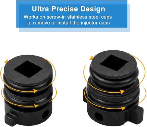 Unifizz Injector Cup Remover Installer Tool for Detroit 60 Series, Injector Nozzle/Cup/Sleeve/Tube Remover Installers Replace J-46904 & J-48824 in Kuwait