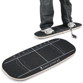 Golf Balance Board Golf Swing Training Aid to Shift Weight Increase Consistency Swing Speed Trainer Gravity Transfer Golf Swing Plate for Beginners Correct Swing Sequence Tempo in Saudi Arabia