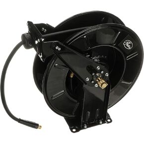 Genuine Gates 91069 Heavy-Duty Steel Air Hose Reel & 3/8" x 50' Air Hose