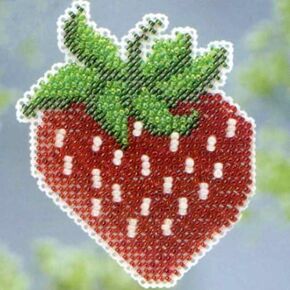 Strawberry - Beaded Cross Stitch Kit MH183106 by Mill Hill