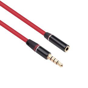 Extension Audio Cable 3.5mm Male to Female Cord Compatible with Beats Studio3 Studio2 Studio1 Solo3 Solo2 Solo1 Headphones, Work for Phones, Speakers, Tablets, PCs, MP3 Players(Red)