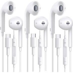 6Pack Wired Earbuds Headphones, Earphones with Heavy Bass Stereo Noise Blocking, Microphone, Compatible with iPhone, Android Phones, Laptops, Computers, iPad or Any Device with 3.5mm Interface