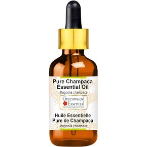 Pure Champaca Essential Oil (Magnolia champaca) with Glass Dropper Steam Distilled 5ml (0.16 oz)