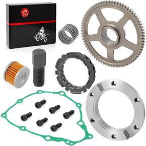 Starter Clutch One Way Bearing Gear Idler & Gasket For Honda TRX400EX TRX 400EX 400X 1999-2014 & Flywheel Puller Remover Tool 20mm