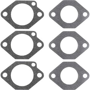 Pack-of-6 Carburetor Base Gasket Compatible with Kawasaki FE290 FE350 Engine Golf Cart Gas Club Car DS Precedent Turf Carryall Industrial Carts Carb 1016438 1016439 1016440 1016441