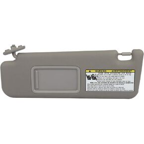 SCITOO Left Driver Side Sun Visor Assembly fit for Toyota 4Runner 2004-2008 Without Sunroof (Gray)