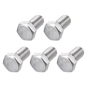 METALLIXITY Hex Head Bolts (1/4-20 x 1) 1Pcs, 304 Stainless Steel 18-8, Fully Threaded, External Hex Drive, Plain Finish, Hex Head Screw Bolt, Silver