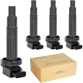Ignition Coil Packs Replacement for 1.5 L4 Scion xB xA, Toyota Prius C Echo Yaris 2001 2002 2003 2004 2005 2006 2007 2008 2009 2010 2011 2012 2013 2014 2015 2016 2017 2018, 90919-02240 UF316, Set of 4