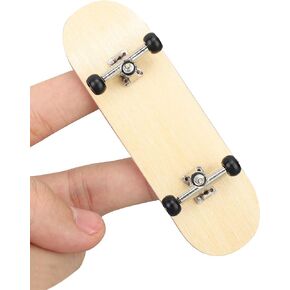Finger Skateboards, Finger Board, Tool Kit, 1Pc Maple Wooden Alloy Fingerboard Finger Skateboards with Box Reduce Pressure Kids Gifts