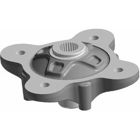 Polaris Off Road Wheel Hub, Machined, Black, Genuine OEM Part 5142964-067, Qty 1
