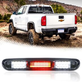 Led Third 3rd Brake Light Cargo Light High Mount Stop Light Fit for Chevy Silverado/Fit for GMC Sierra 1500 2500HD 3500HD 2007-2013 (Smoke Lens)