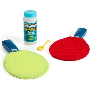 Chuckle & Roar - Bouncy Bubbles - Paddle Game - Ultra Strong and Pliable Bubbles That Bounce - 2 Paddles Included - Fun to Hit Back and Forth - Ages 3 and Up