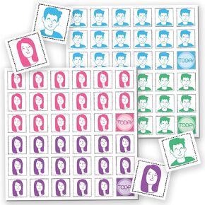 Colorful Magnetic Numbers and Month Labels to Organize Any Dry Erase Magnet Fridge Calendar, Plus Fun and Reusable Holiday Icons (Black)