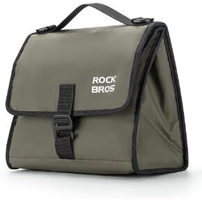 ROCKBROS Bike Bag, 4L-7L Adjustable Capacity Bicycle Bag for Brompton Folding Bike, Insulated Lunch Bag Waterproof Bicycle Front Storage Bag, Crossbody Bag for Men Woman