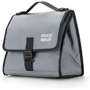 ROCKBROS حقيبة الدراجة، 4L-7L حقيبة دراجة سعة قابلة للتعديل لدراجة برومبتون القابلة للطي، حقيبة غداء معزولة مقاومة للماء حقيبة تخزين أمامية للدراجة، حقيبة كروس للرجال والنساء
