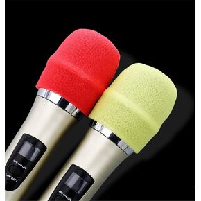 100 PCS Disposable Foam Mic Cover Single Use Microphone Windscreen Foam Cover