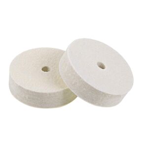 uxcell 3-Inch Compressed Wool Polishing Wheel Round Buffing Pads for Bench Grinder